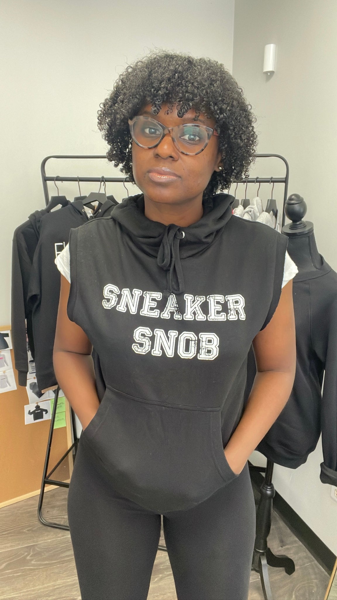 Sneaker Snob Sleeveless Hoodie