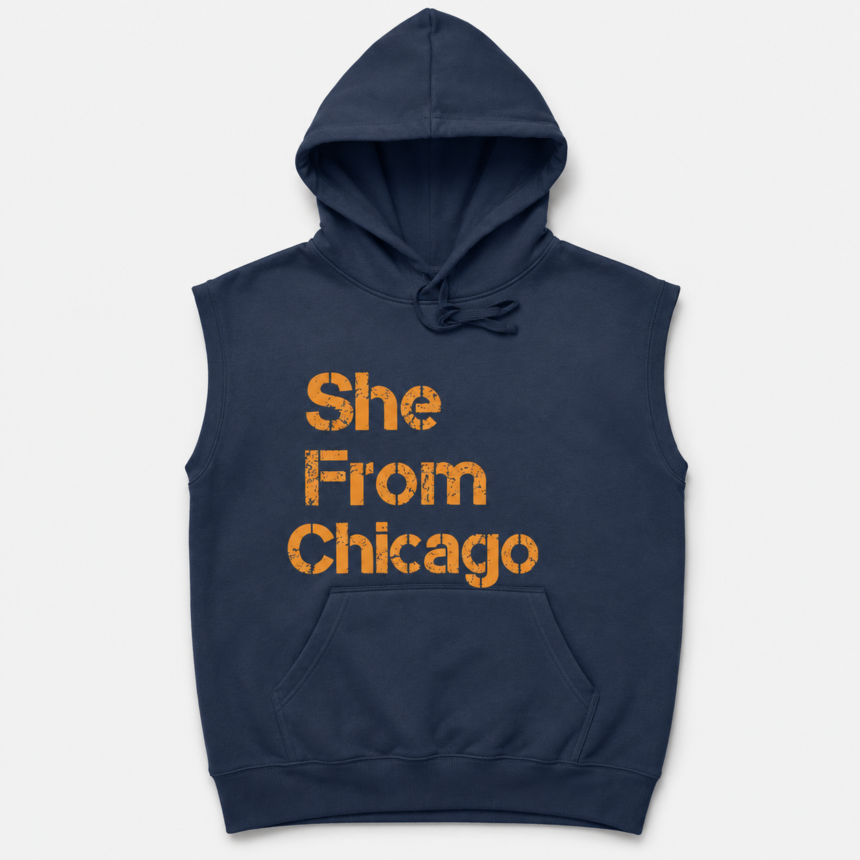 She From Chicago Sleeveless Hoodie