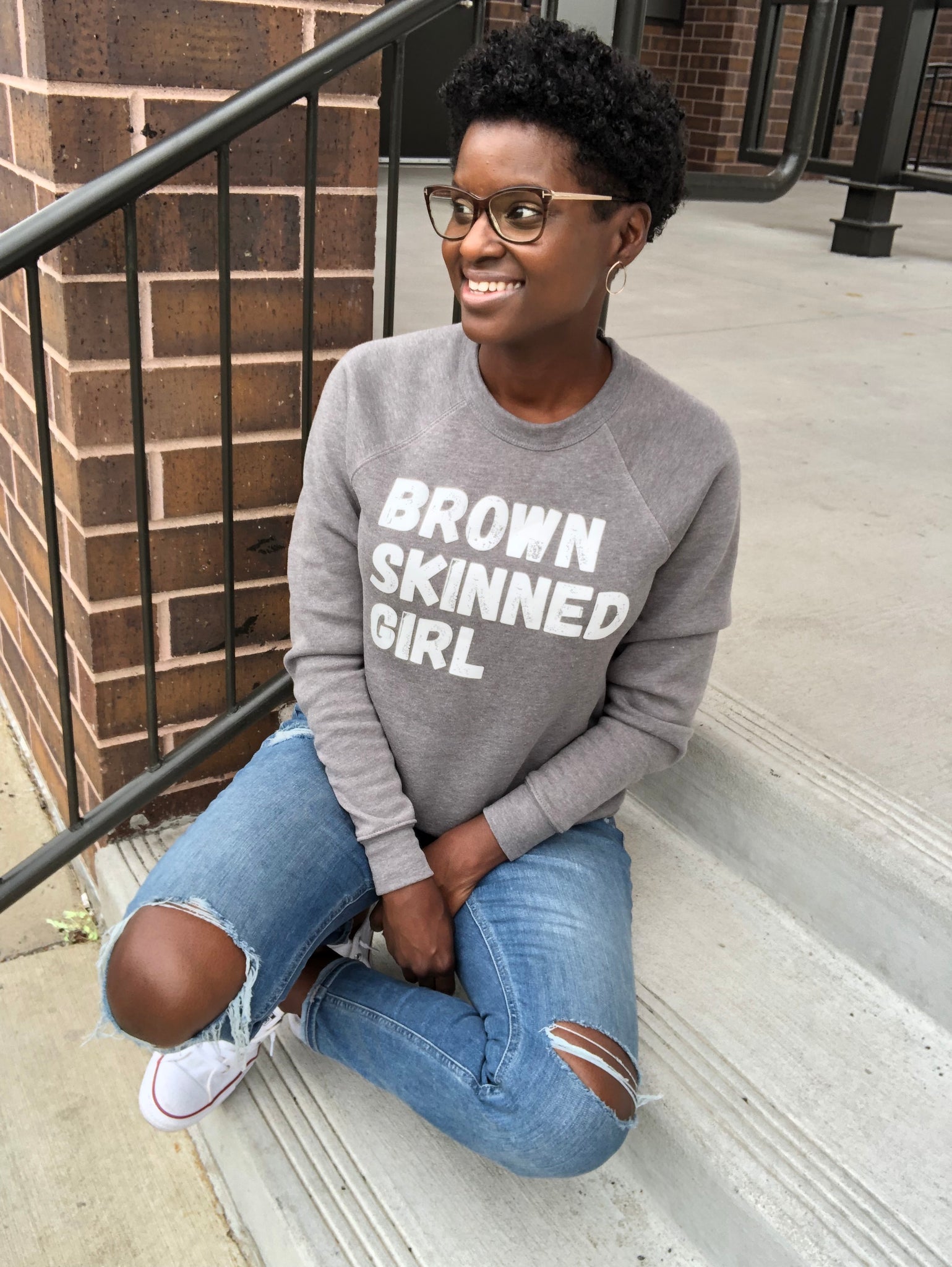 Brown Skinned Sweatshirt